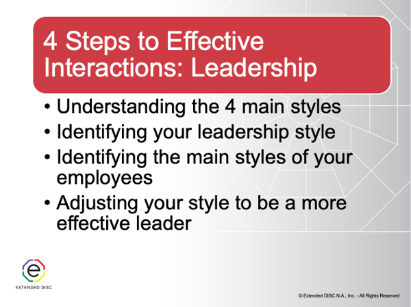 4 Steps to Effective Interactions Leadership