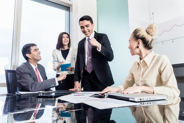 Group negotiation in conference room