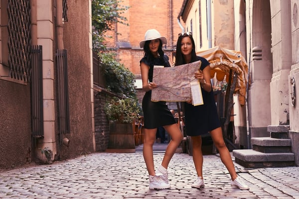 Two-Female-Tourists-with Map