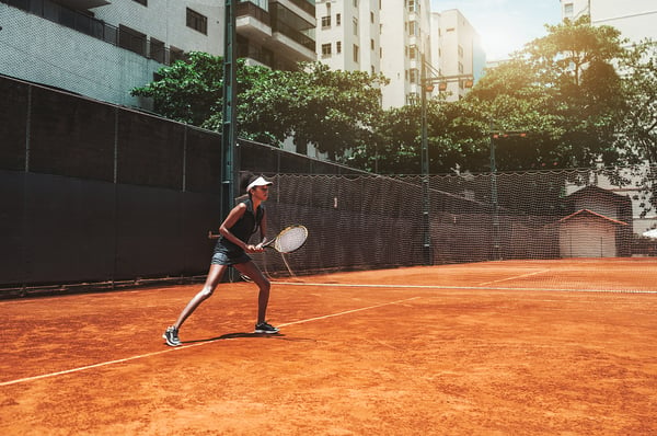 Black female tennis player