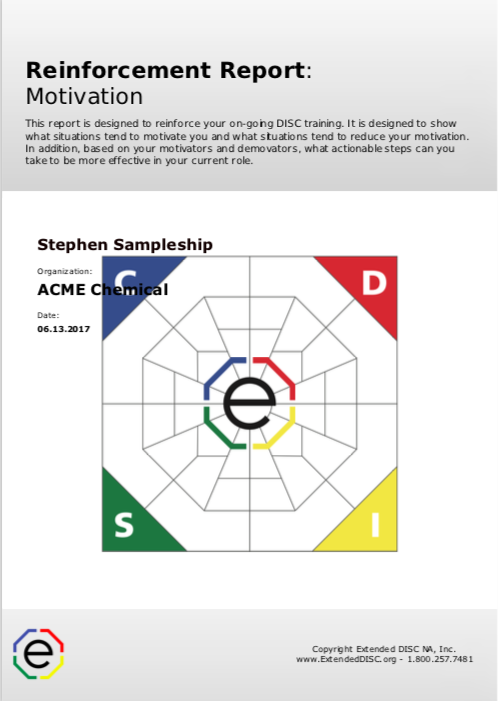 Reinforcement Report Motivators Cover Screenshot