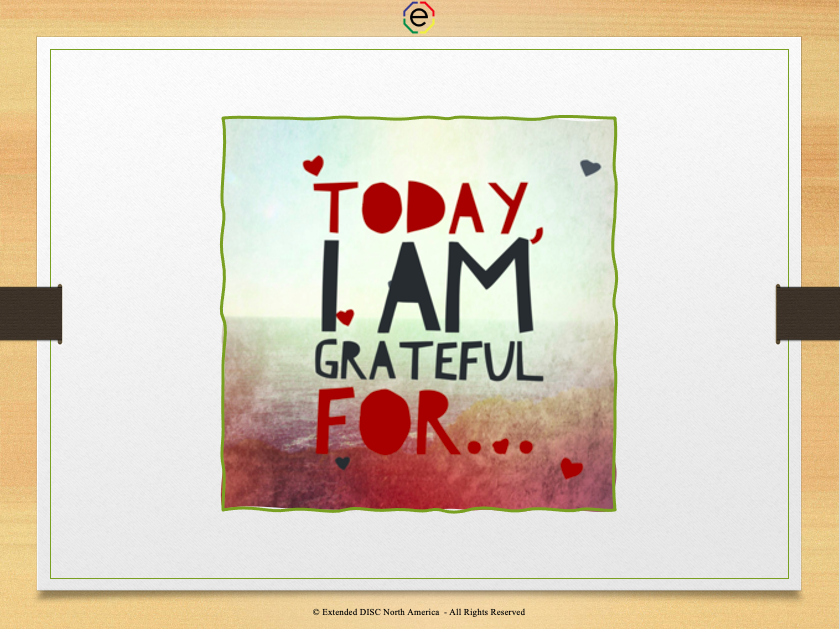 Today I  am grateful for...quote slide