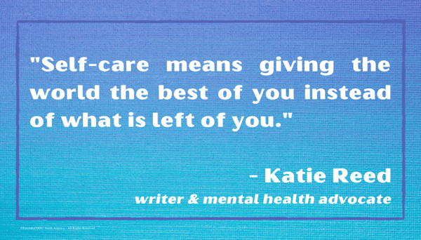 Self-care Katie Reed Quote Infographic