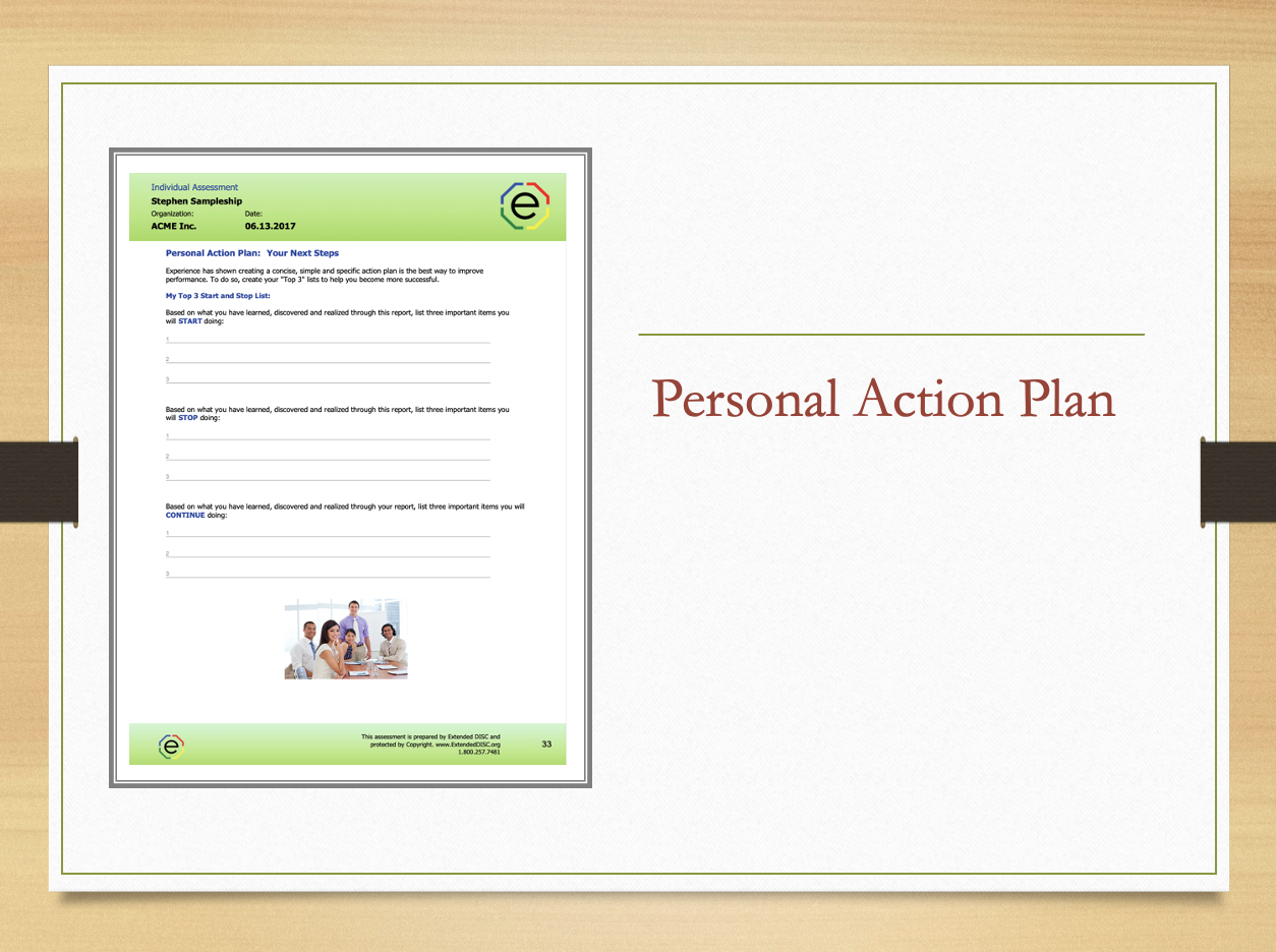 Step 2 activities Personal Action Plan