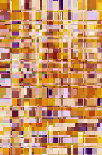 Kaleidoscopic multicolored mosaic abstract of squares and rectangles that contain squares and rectangles, for decoration and backgrounds with motifs of complexity, diversity, multiplicity